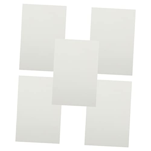 HOODANCOS 5 Blätter Blanko-aluminiumplatte Aluminiumschild Aluminium-sublimations-fotorohlinge Sublimationsdekor Aluminium-rohlinge Metallfotorahmen Aluminiumlegierung Weiß von HOODANCOS