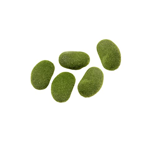 HOODANCOS 5stücke Künstliche Moossteine Felsimitat Steinimitat Kugel Abdeckstein Bonsai Dekoration Für Waldthemen Kränze Puppenhäuser Feengärten Terrarien Innenraum von HOODANCOS