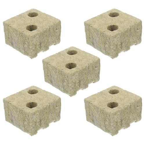 HOODANCOS 5 Stück Steinwolle Anzuchtblöcke Soilless Cultivation Blocks Hydroponic Starter Cubes für Gemüseanzucht Tomaten Gurken Pflanzenaufzucht HOODANCOS 5 Stück Steinwolle Anzuchtblöcke Soilless Cultivation Blocks Hydroponic Starter Cubes für Gemüseanzucht Tomaten Gurken Pflanzenaufzucht von HOODANCOS