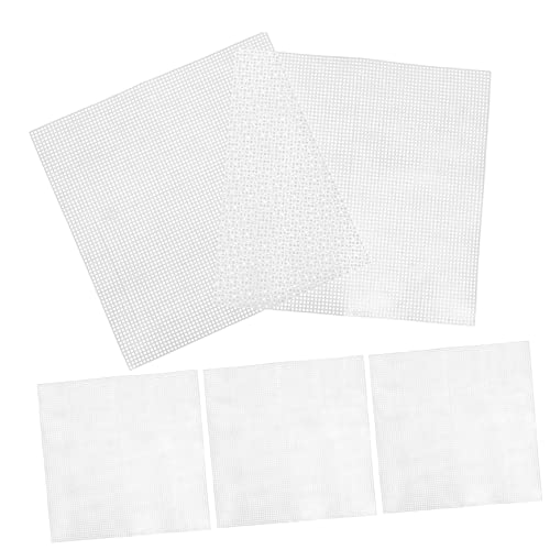 HOODANCOS Plastik Canvas Blätter 5 Stück Für Taschenherstellung 30x30cm Netzplatten Für Selbstgemacht Handarbeiten Multifunktional Für Stricken Häkeln Kreuzstich Und Mehr von HOODANCOS