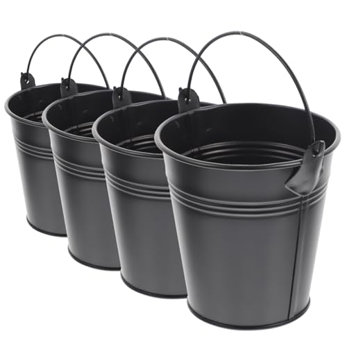 HOODANCOS 5 Stück Teiliges Mini Retro Metall Blumentopf mit Tragegriff Vielseitiger Eisen Pflanzeimer für Innen und Außen Dekorativer Übertopf für Trocken Kunstblumen Stabiler HOODANCOS 5 Stück Teiliges Mini Retro Metall Blumentopf mit Tragegriff Vielseitiger Eisen Pflanzeimer für Innen und Außen Dekorativer Übertopf für Trocken Kunstblumen Stabiler von HOODANCOS