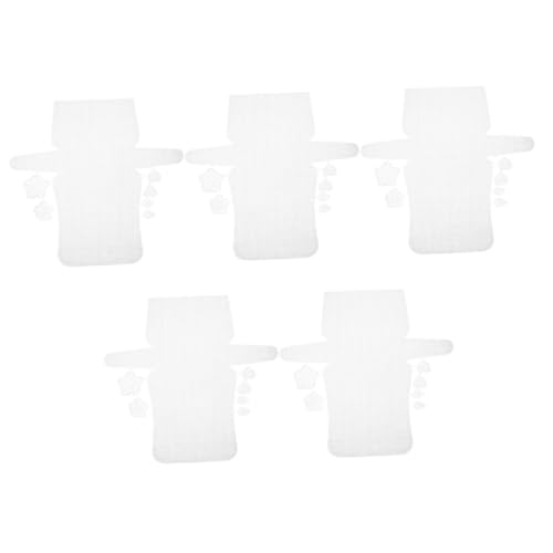 HOODANCOS 5 Stück Teiliges Weiß Mesh Canvas zum Basteln Nähen Handtaschen Häkeln DIY Kunststoffnetz für Kreuzstich und Stricken Langlebig Vielseitig Verwendbar von HOODANCOS