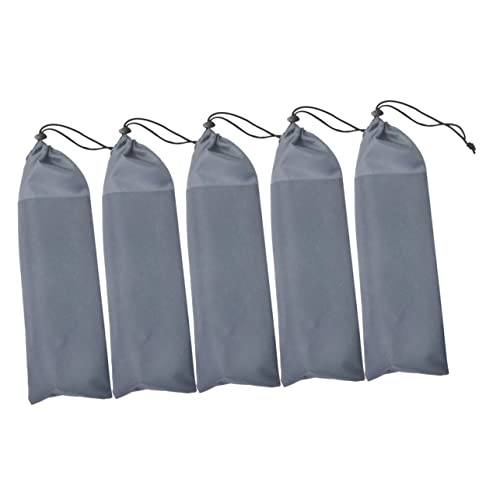 HOODANCOS 5 Stück Teiliges Zeltnagel Aufbewahrungstaschen Kleine Taschen für Zeltheringe für Camping Wandern und Outdoor Aktivitäten Langlebig und Leicht für Heringe von HOODANCOS