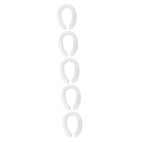 HOODANCOS 5 Stück Toiletten Hilfsleiterkissen Kleinkind Trainingspad Toilettensitz Zubehör Kindertoilettensitz Toilettentrainer Reisetoilettensitz Toilettentöpfchensitz Weiß Pu von HOODANCOS