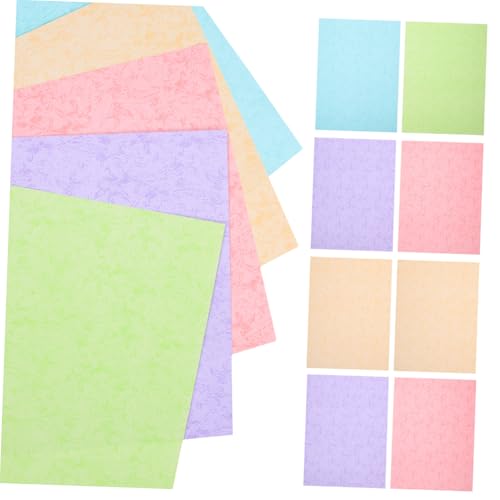 HOODANCOS 50 Blatt Origami Bastelpapier Farbiges Tonpapier Din Bedruckbar Vielseitiges DIY Craft Paper für Kinderhandwerk Partydeko Geschenkgestaltung Leicht und Schneidbar Zufällige Farbe von HOODANCOS