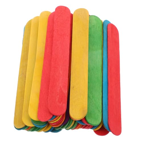 HOODANCOS 50 Stück Bunte Jumbo Eisstäbchen aus Robustem Holz und Dicke Craft Sticks für DIY Bastelprojekte Kunst Schulbedarf Vielseitige Holzstäbchen zum Kreativen Gestalten HOODANCOS 50 Stück Bunte Jumbo Eisstäbchen aus Robustem Holz und Dicke Craft Sticks für DIY Bastelprojekte Kunst Schulbedarf Vielseitige Holzstäbchen zum Kreativen Gestalten von HOODANCOS