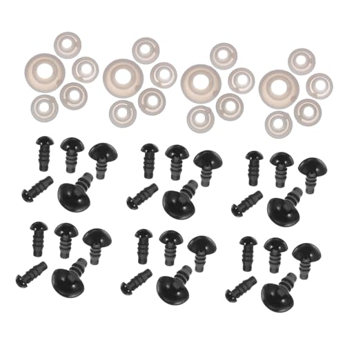 HOODANCOS 500 Stück Sicherheitsaugen für Häkeltiere mit Unterlegscheiben Robuste Kunststoff Augen in Glänzend Einfach zu Befestigen für DIY Plüschtiere Puppen Stofftiere HOODANCOS 500 Stück Sicherheitsaugen für Häkeltiere mit Unterlegscheiben Robuste Kunststoff Augen in Glänzend Einfach zu Befestigen für DIY Plüschtiere Puppen Stofftiere von HOODANCOS