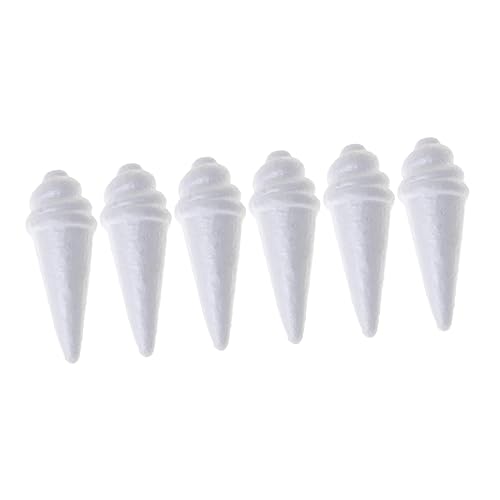 HOODANCOS 6 Stück Eismodell Mehrzweck-schaumeis Geformt Cremes Bindestrich DIY Bastelmodell Gefälscht Eiscreme DIY Schaum Selber Machen Eisformen Klein Mit Weiß von HOODANCOS