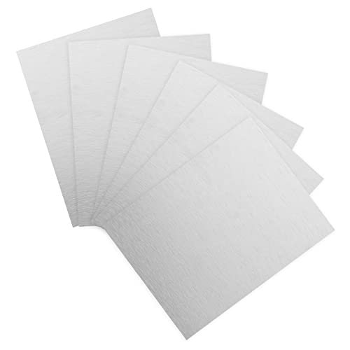 HOODANCOS 6 Stück Leerer Aluminiumplattenfotorahmen Aluminiumteller Kartenuntermauer bettlaken basteln Aluminium -Sublimation Foto leer Aluminium -Sublimation Rohlinge Wärme von HOODANCOS