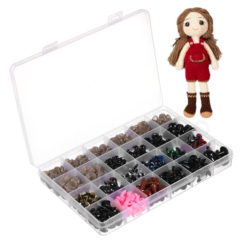 HOODANCOS 600 Stück Sicherheitsaugen Kunststoff Bastelaugen mit Unterlegscheiben für Amigurumi Häkeltiere Puppen Stofftiere DIY Bastelset Vielseitig Einsetzbar Kompakt und Einfach zu HOODANCOS 600 Stück Sicherheitsaugen Kunststoff Bastelaugen mit Unterlegscheiben für Amigurumi Häkeltiere Puppen Stofftiere DIY Bastelset Vielseitig Einsetzbar Kompakt und Einfach zu von HOODANCOS