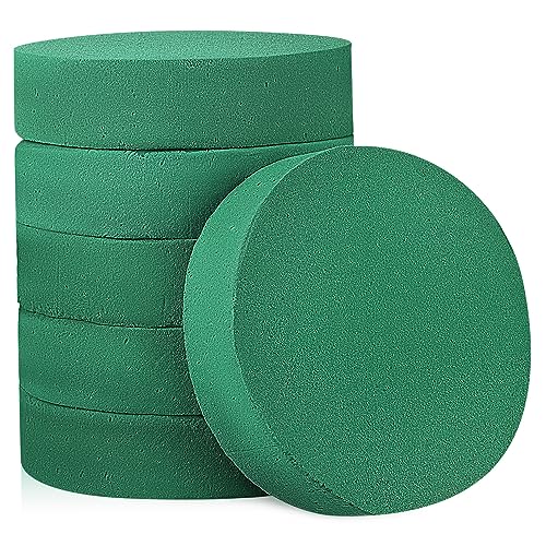 HOODANCOS 6stücke Runde Blumenschaumblöcke Steckschaumplatten Für Kunstblumen Und DIY Blumenarrangements Für Hochzeiten Feiern Und Tischdekorationen Feuchtigkeitsbewahrend von HOODANCOS