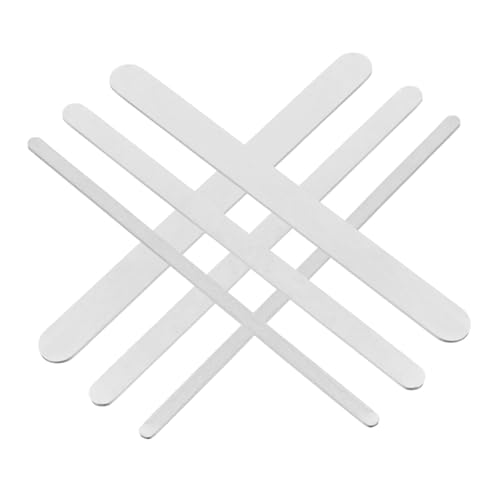 HOODANCOS 6Stücke Teiliges Rohlinge für DIY Ringe Verstellbare Metallstempel für Schmuckherstellung Leicht und Bequem für und Projekte von HOODANCOS