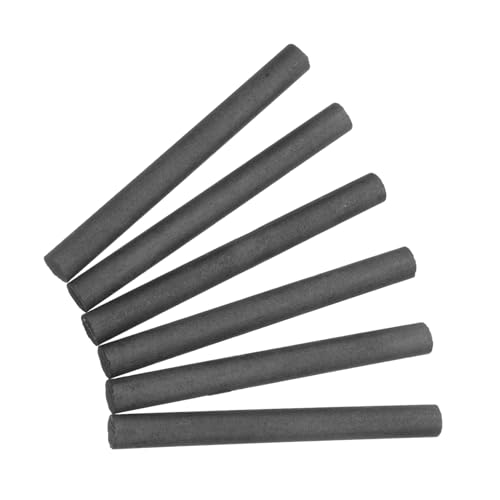 HOODANCOS 6st Graphitelektroden-kohlenstoffstab Graphitstab Rührstab Aus Graphit Hochleistungs-graphitelektrode Graphit-rührstäbchen Rührstab Zum Gießen Dark Grey Wiederverwendbar von HOODANCOS