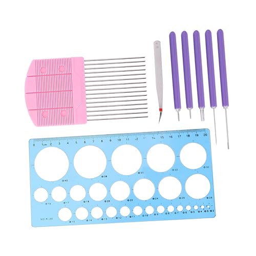 HOODANCOS 8stücke Quilling Werkzeugsatz Teiliges Mit Quilling Stift Rollgerät Schablone Und Für Basteln Mit Papier Geschenkidee Für Bastelfreunde von HOODANCOS