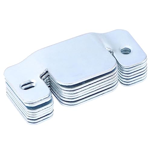 HOODANCOS 8 Stück Sofa- Schnalle für verschiebbare Sofas Unterstützung Möbel Couch Connection Sofa verbinder Beschläge für Couch Clips für verschiebbare Sofas Metall Silver von HOODANCOS