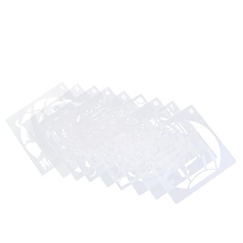 HOODANCOS 9 Stück Kürbis Schnitzbrett Dekoration Halloween Malvorlagen Halloween Zeichenschablonen Zeichenvorlagen Hohle Malvorlage Abs Weiß HOODANCOS 9 Stück Kürbis Schnitzbrett Dekoration Halloween Malvorlagen Halloween Zeichenschablonen Zeichenvorlagen Hohle Malvorlage Abs Weiß von HOODANCOS