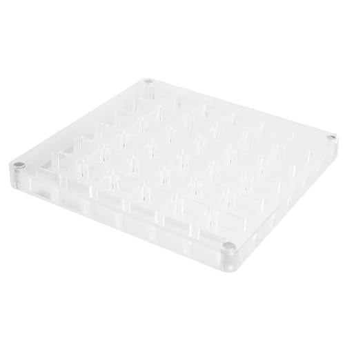 HOODANCOS Acrylbehälter Mit Mehreren Gittern Für Nagel Charms Und Schmuck Transparente Aufbewahrungsbox Mit Deckel Für Schreibtischorganisation von HOODANCOS