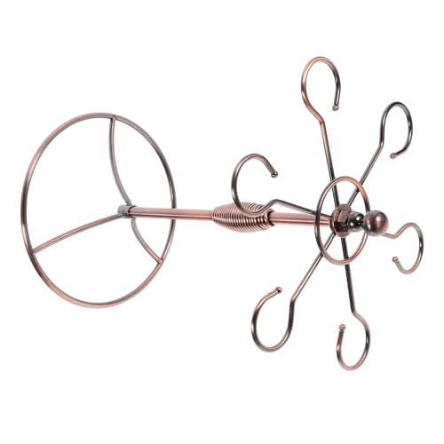 HOODANCOS Antiker Weinhalter aus Eisen für Weingläser Dekorativer Freistehender Weinständer mit Platzsparendem Hängedesign Geeignet für Zuhause Bar und Restaurant Praktisches Weinregal für HOODANCOS Antiker Weinhalter aus Eisen für Weingläser Dekorativer Freistehender Weinständer mit Platzsparendem Hängedesign Geeignet für Zuhause Bar und Restaurant Praktisches Weinregal für von HOODANCOS