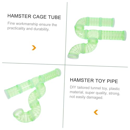 HOODANCOS DIY Hamster Röhrenset Modul Mäusetunnel Erweiterbar Externes Gehege Spielplatz Kunststoff Sicher Langlebig für Nager Käfig Zubehör HOODANCOS DIY Hamster Röhrenset Modul Mäusetunnel Erweiterbar Externes Gehege Spielplatz Kunststoff Sicher Langlebig für Nager Käfig Zubehör von HOODANCOS