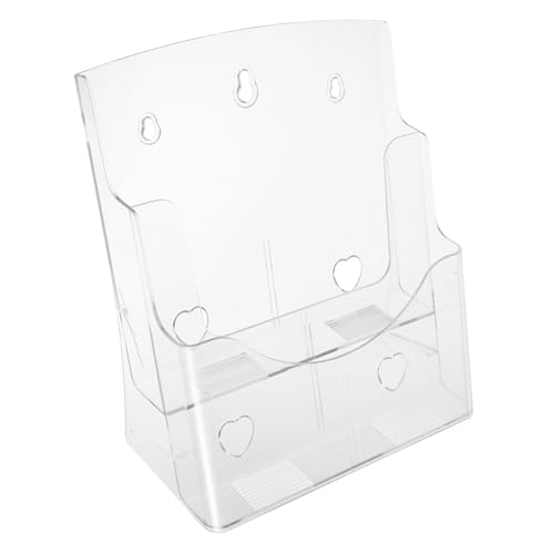 HOODANCOS Datenständer Platte Lesezeichen mehrere Gestell übersichtlicher Ordner-Organizer Wandordner-Organizer Desktop-Display-Rack durchsichtiger Zeitschriftenhalter p.s Transparent von HOODANCOS