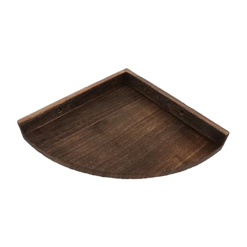HOODANCOS Wandmontierter Schwimmregal Dreieckige Holzablage Für Schlafzimmer Und Wohnzimmer Rustikales Design Für Pflanzen Bilder Und Dekorationen von HOODANCOS