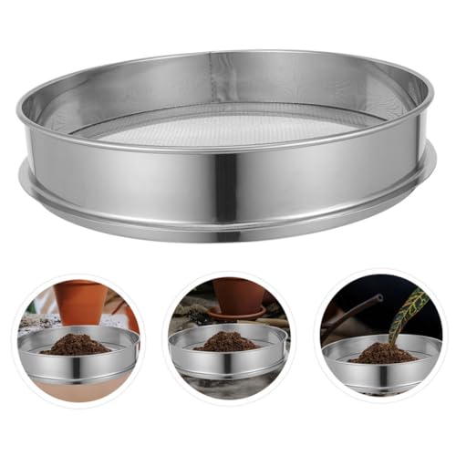 HOODANCOS Edelstahl Bodensieb Durchwurfsieb Gartensieb für Erde Kompost Robust Langlebig Effizientes Filtern von Partikeln und Kleinen Steinen Vielseitig Einsetzbar HOODANCOS Edelstahl Bodensieb Durchwurfsieb Gartensieb für Erde Kompost Robust Langlebig Effizientes Filtern von Partikeln und Kleinen Steinen Vielseitig Einsetzbar von HOODANCOS