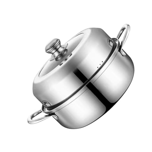 HOODANCOS Edelstahl Dampfgarer Einlagig mit Hohem Deckel Korrosionsbeständig Hitzebeständig Großer Fassungsvermögen Multifunktionaler Dampftopf für Gesundes Kochen Zuhause HOODANCOS Edelstahl Dampfgarer Einlagig mit Hohem Deckel Korrosionsbeständig Hitzebeständig Großer Fassungsvermögen Multifunktionaler Dampftopf für Gesundes Kochen Zuhause von HOODANCOS