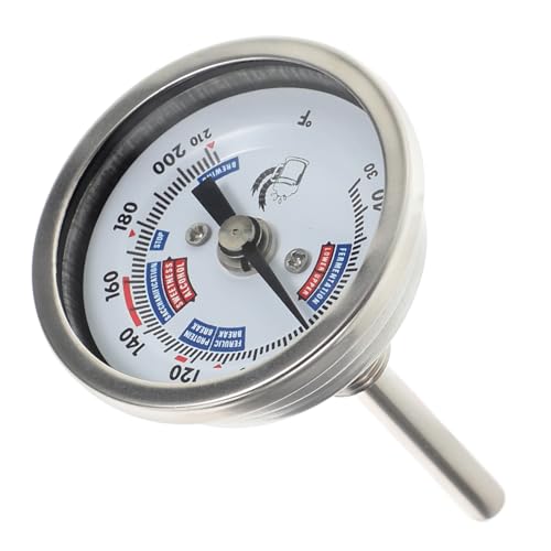 HOODANCOS Edelstahl Weinthermometer mit Gewinde Präzises Bimetall-axial Messgerät für Brauprozess und Weinherstellung Sicherer Sitz Klare Anzeige Langlebig und Korrosionsbeständig HOODANCOS Edelstahl Weinthermometer mit Gewinde Präzises Bimetall-axial Messgerät für Brauprozess und Weinherstellung Sicherer Sitz Klare Anzeige Langlebig und Korrosionsbeständig von HOODANCOS