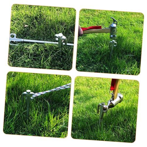 HOODANCOS Edelstahl Zeltheringe Camping Bodenheringe Rostfrei Robust für Outdoor Zelt und Sonnenschutz Heringe Schwer Belastbar für Strand Schnee von HOODANCOS