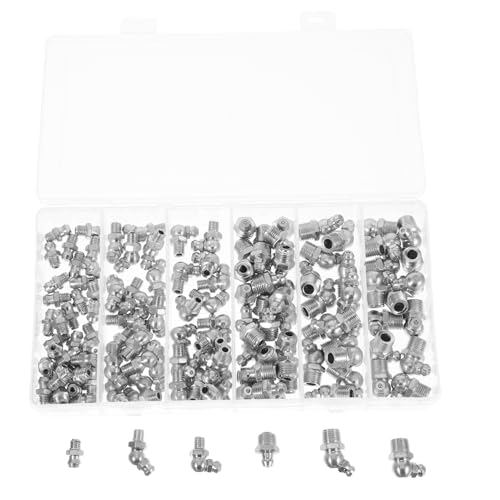 HOODANCOS Einspritzdüsensatz Schmiernippel Werkzeug Kfz Hydraulik Schmiernippel Hydraulik Schmiernippel Kit Hochleistungs Schmiernippel Sortiment Silber Kohlenstoffstahl HOODANCOS Einspritzdüsensatz Schmiernippel Werkzeug Kfz Hydraulik Schmiernippel Hydraulik Schmiernippel Kit Hochleistungs Schmiernippel Sortiment Silber Kohlenstoffstahl von HOODANCOS