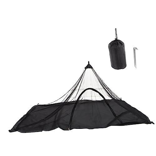 HOODANCOS Einzelnes Tragbares Moskitonetz mit Reißverschlusstür Wasserdichtem Oxford-Boden Robustem Netzgewebe Einfacher Aufhängung für Camping Wandern und Outdoor-aktivitäten von HOODANCOS