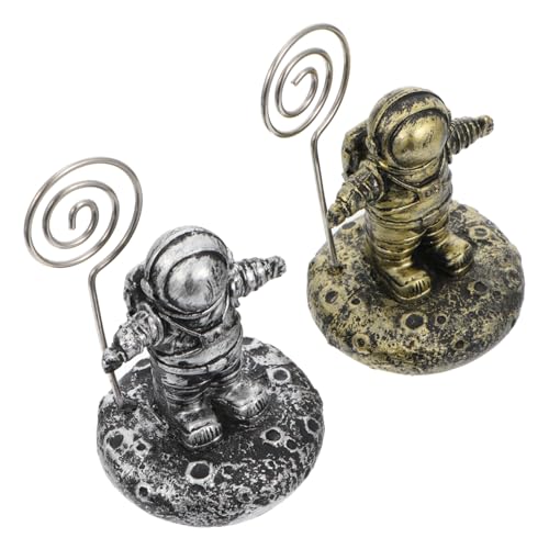 HOODANCOS Einzigartige Foto-clips Mit Astronauten- Memo-klammern 1 Set Mit 2 Stück Für Zuhause von HOODANCOS