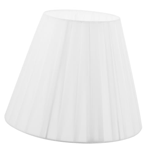 HOODANCOS Faltbarer Abnehmbarer Stoff lampenschirm Weiß für Tisch Boden Wandlampen Einfache Montage Dekorativer Lampenschirm für Wohn Schlafzimmer von HOODANCOS