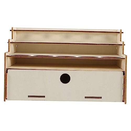 HOODANCOS Farbspeicherorganisator mit Fächern und Mehrzweck Acryl Lackhalter für DIY Platzsparend Leicht Tragbar für Pinsel Stifte und Malutensilien von HOODANCOS