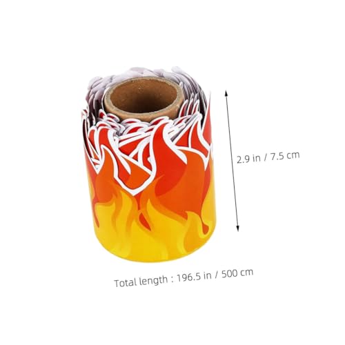 HOODANCOS Feuerflammen Randaufkleber Klassenzimmer Pinnwand Dekoration Zuschneidbar Leicht Vielseitig für Tafeln Foto-requisiten und Partyzubehör HOODANCOS Feuerflammen Randaufkleber Klassenzimmer Pinnwand Dekoration Zuschneidbar Leicht Vielseitig für Tafeln Foto-requisiten und Partyzubehör von HOODANCOS