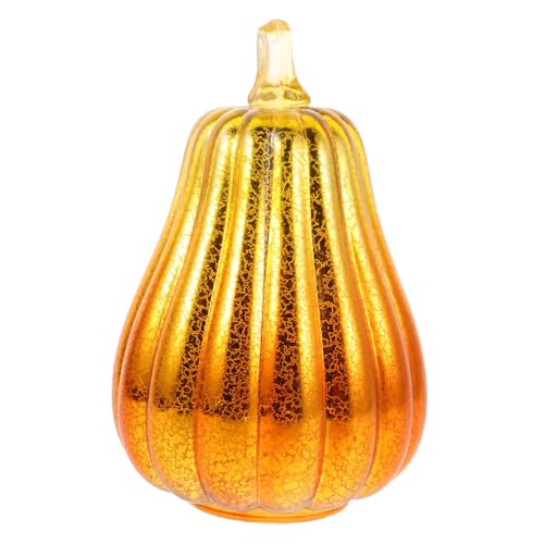 HOODANCOS Glaskürbis Ornament Dekor Glaskürbisse Elektrischer Kürbis Halloween Kürbis Mittelstück Kürbislaternenlichter Halloween Ornament Orange HOODANCOS Glaskürbis Ornament Dekor Glaskürbisse Elektrischer Kürbis Halloween Kürbis Mittelstück Kürbislaternenlichter Halloween Ornament Orange von HOODANCOS
