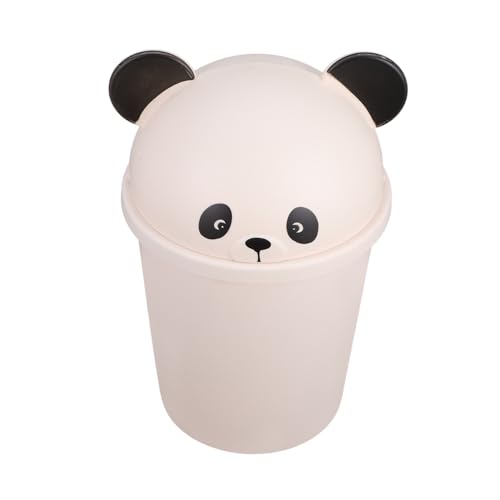 HOODANCOS Großer Panda Mülleimer mit Deckel Kapazität Cartoon Abfalleimer für Zuhause Küche Bad Außenbereich Geruchsdicht Praktischer Müllbehälter von HOODANCOS