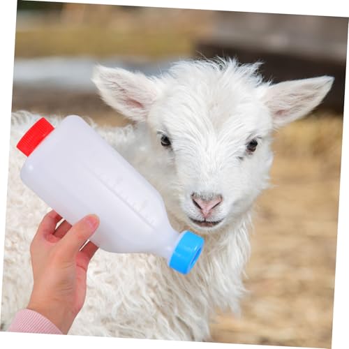 HOODANCOS Hängender Milchfütterer für Lämmer Ziegen und Kälber Sicherer Futterbehälter aus Hochwertigem Material Leicht zu Reinigen Zeitsparend und Vielseitig für Kleine Nutztiere Geeignet von HOODANCOS