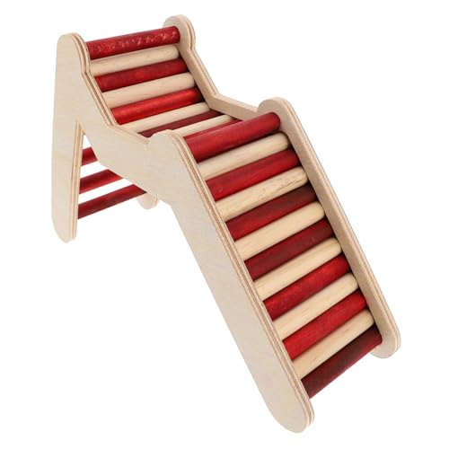 HOODANCOS Hamsterleiter aus Natürlichem Langlebigem Holz Bissfestes Kletterspielzeug für Kleine Haustiere Wie Hamster Rennmäuse und Chinchillas Vielseitige Holzleiter für Käfige und HOODANCOS Hamsterleiter aus Natürlichem Langlebigem Holz Bissfestes Kletterspielzeug für Kleine Haustiere Wie Hamster Rennmäuse und Chinchillas Vielseitige Holzleiter für Käfige und von HOODANCOS