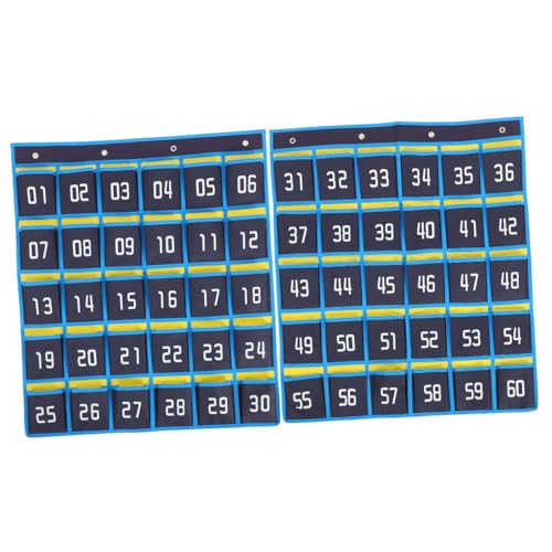HOODANCOS Nummerierter Tür-Organizer Aus Stabilem Material Wand-Organizer Mit Nummerierten Taschen Zur Aufbewahrung Von Telefonen Taschenrechnern Und Karten Hängende Aufbewahrungstasche von HOODANCOS