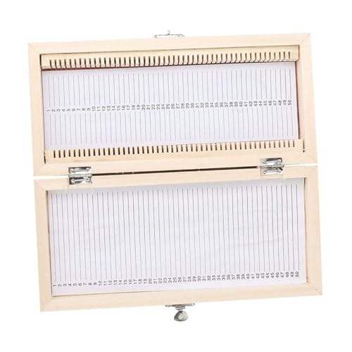 HOODANCOS Holz Aufbewahrungsbox für Mikroskop Objektträger Fächer mit Nummerierung Langlebige Natürliche Holzmaterialien Sicherer Metallverschluss für Biologie Proben Sammlung und Transport HOODANCOS Holz Aufbewahrungsbox für Mikroskop Objektträger Fächer mit Nummerierung Langlebige Natürliche Holzmaterialien Sicherer Metallverschluss für Biologie Proben Sammlung und Transport von HOODANCOS