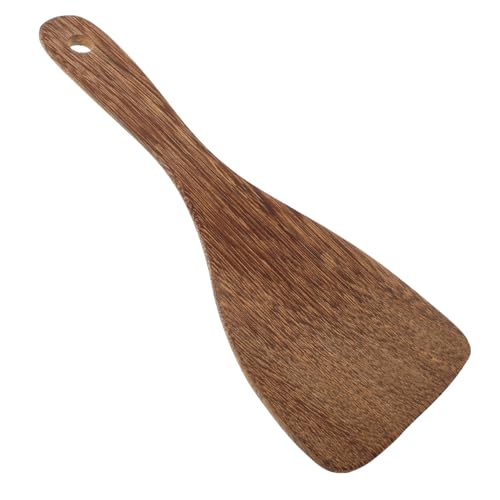 HOODANCOS Holz Reislöffel Antihaft Kochlöffel Ergonomisch Leicht mit Aufhängeloch Multifunktional für Kochen Servieren Salat Zubereitung Zuhause Restaurant Hotel von HOODANCOS