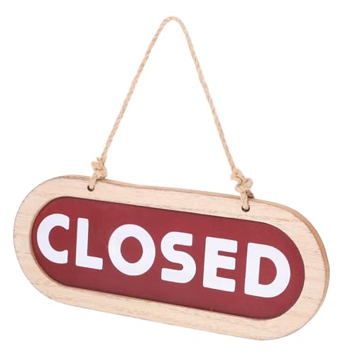 HOODANCOS Holz Türschild Doppelseitig Offen Geschlossen Vintage Wendeschild für Geschäft Restaurant Bar Ladendekor HOODANCOS Holz Türschild Doppelseitig Offen Geschlossen Vintage Wendeschild für Geschäft Restaurant Bar Ladendekor von HOODANCOS
