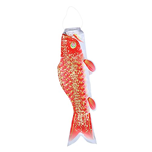 HOODANCOS Japanischer Karpfen Windsack Gold Rot Schwerer Outdoor Windsock mit Realistischem Fischmotiv Wetterfeste Hängende Gartendeko für Terrasse Garten und Festtagsdekoration HOODANCOS Japanischer Karpfen Windsack Gold Rot Schwerer Outdoor Windsock mit Realistischem Fischmotiv Wetterfeste Hängende Gartendeko für Terrasse Garten und Festtagsdekoration von HOODANCOS