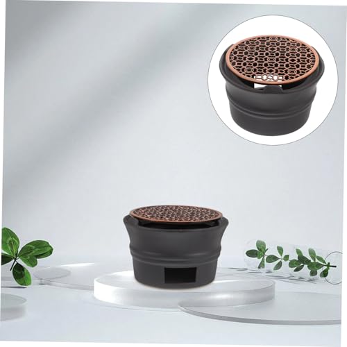 HOODANCOS Japanischer Teewärmer mit Kerzenlicht Stabiler Teestövchenhalter aus Schwarzem Schneller Temperaturanstieg für Tee Kaffee Milch Vielseitiger Teestövchenständer für Zuhause und von HOODANCOS