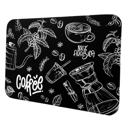 HOODANCOS Kaffeemaschinen Matte rutschfest Saugfähige Abtropfmatte für Küche und Theke Wasserabsorbierende Unterlage für Kaffee Geschirr Wiederverwendbar und Leicht zu Reinigen von HOODANCOS