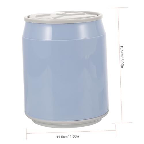 HOODANCOS Kleiner Tragbarer Tischmülleimer aus Kunststoff mit Deckel Kompakter Mini Abfalleimer für Büro Schreibtisch und Outdoor Geruchsdicht und Leicht zu Reinigen Blau HOODANCOS Kleiner Tragbarer Tischmülleimer aus Kunststoff mit Deckel Kompakter Mini Abfalleimer für Büro Schreibtisch und Outdoor Geruchsdicht und Leicht zu Reinigen Blau von HOODANCOS