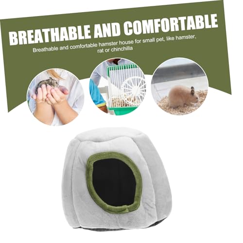HOODANCOS Kleines Hamsterhaus Winddicht Warmes Haustiernest Atmungsaktiv Weiches Schlafhaus für Zwerghamster Chinchilla Zubehör Komfortables Versteck für Kleine Tiere HOODANCOS Kleines Hamsterhaus Winddicht Warmes Haustiernest Atmungsaktiv Weiches Schlafhaus für Zwerghamster Chinchilla Zubehör Komfortables Versteck für Kleine Tiere von HOODANCOS