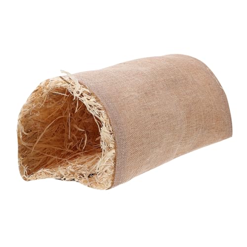 HOODANCOS Kleintier Tunnelhaus aus Natürlichem Gras Warmes Versteck für Hamster Kaninchen und Meerschweinchen Kleines Nest für Schlafen und Rückzug Platzsparend für Käfige und Ecken HOODANCOS Kleintier Tunnelhaus aus Natürlichem Gras Warmes Versteck für Hamster Kaninchen und Meerschweinchen Kleines Nest für Schlafen und Rückzug Platzsparend für Käfige und Ecken von HOODANCOS