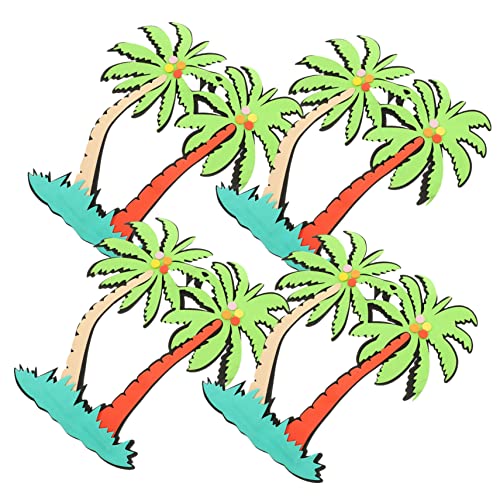 HOODANCOS Kreative Moosgummi Wandsticker für Klassenzimmer Selbstklebend Langlebig und Sicher Teiliges mit Kokospalmenmuster zur Dekoration von Wänden Zimmern und Kindergärten von HOODANCOS